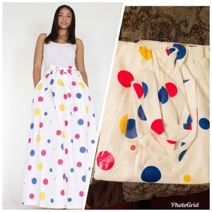 Polka Dot maxi skirt